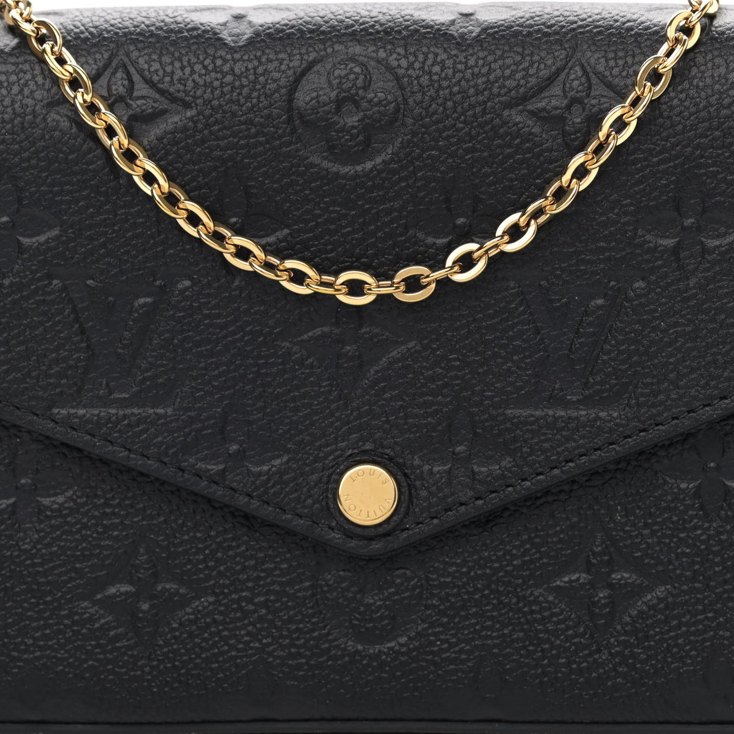 Empreinte Pochette Felicie Chain Wallet Black