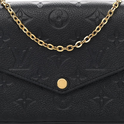 Louis Vuitton Empreinte Pochette Felicie Chain Wallet Black 8 of 12