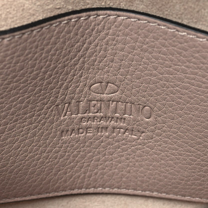 Valentino Garavani Pebbled Calfskin Medium Rockstud Flip Lock Crossbody Bag Poudre 6 of 8