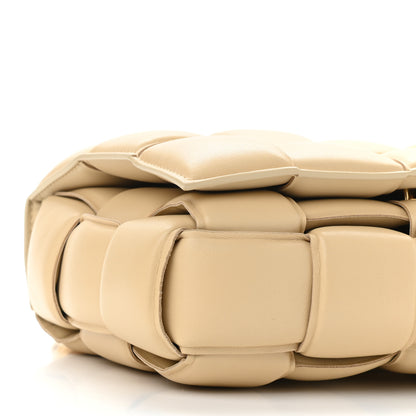 Bottega Veneta Lambskin Maxi Intreccio Padded Chain Cassette Crossbody Bag Porridge 8 of 9