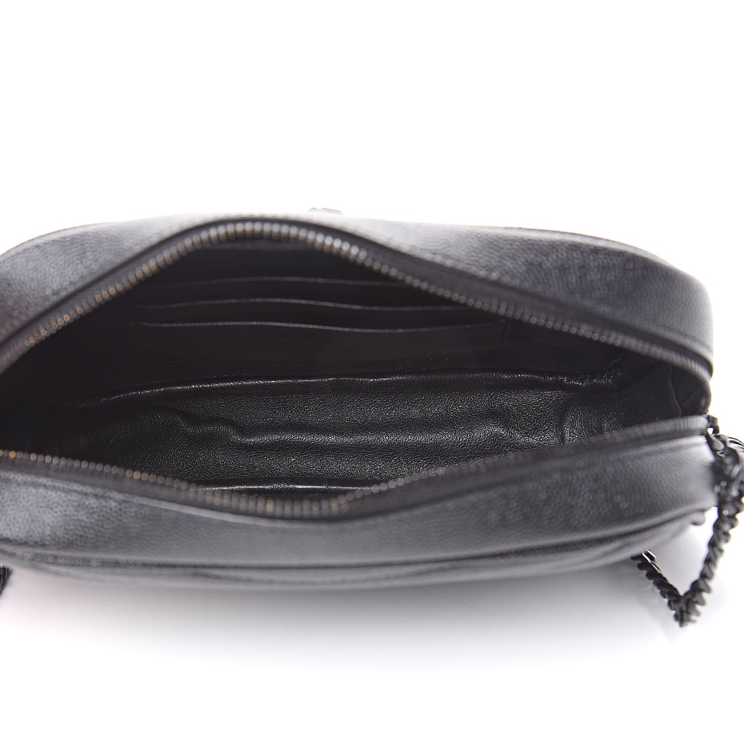 Saint Laurent Grain De Poudre Matelasse Monogram Mini Lou Camera Bag Black 5 of 10