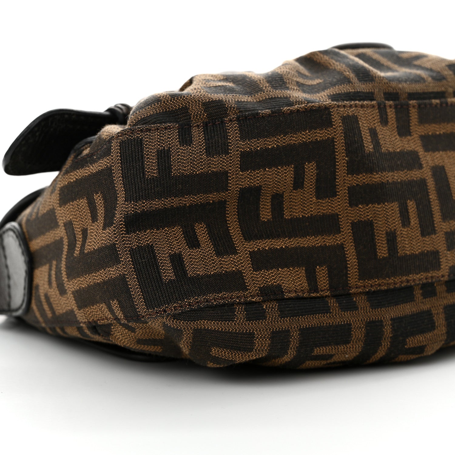 Fendi Zucca B Bis Flap Bag Tobacco Castagna 8 of 11
