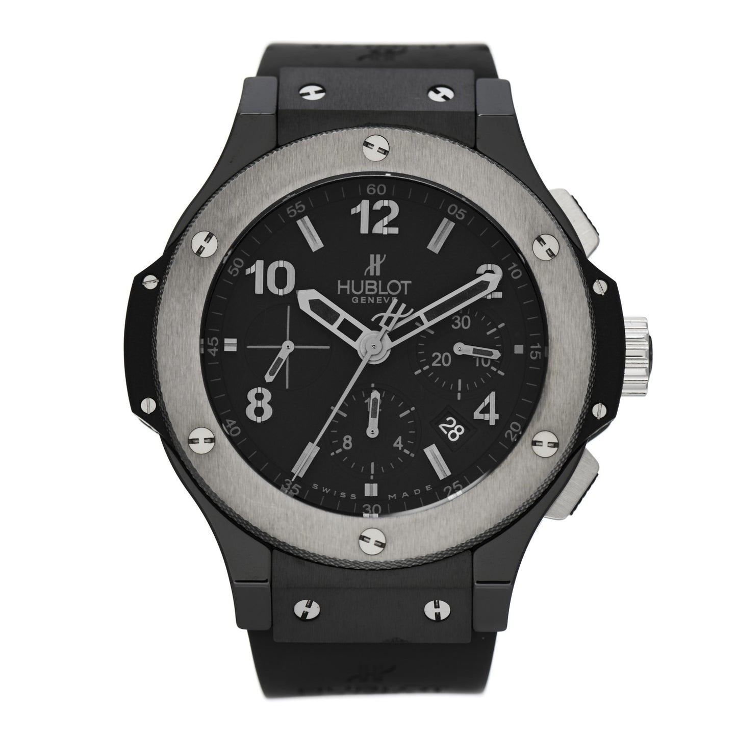 Ceramic Tungsten Rubber 44mm Big Bang Ice Bang Chronograph Automatic Watch Black 301.CK.1140.RX
