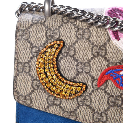Gucci GG Supreme Monogram Embroidered Medium Dionysus Shoulder Bag Blue 10 of 10