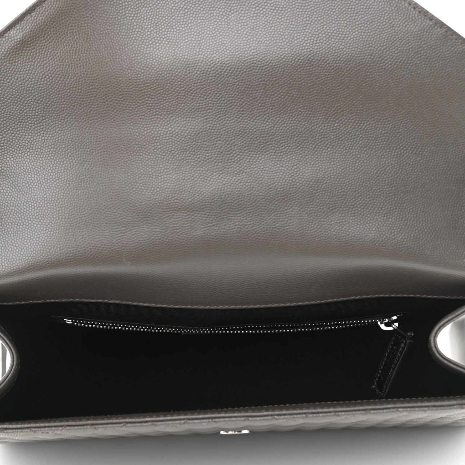 Saint Laurent Grain De Poudre Textured Mixed Matelasse Large Triquilt Monogram Satchel Earth 5 of 10