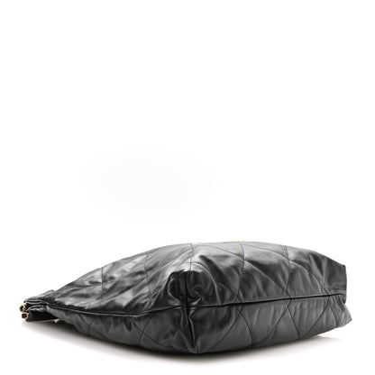 Chanel Calfskin Quilted Large Chanel 22 Black White 4 of 10