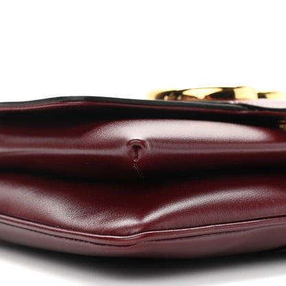Gucci Vitello Palmellato Lux Small Arli Flap Shoulder Bag Vintage Bordeaux 9 of 10