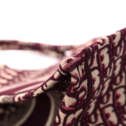 Christian Dior Oblique Medium Book Tote Burgundy Multicolor 6 of 10