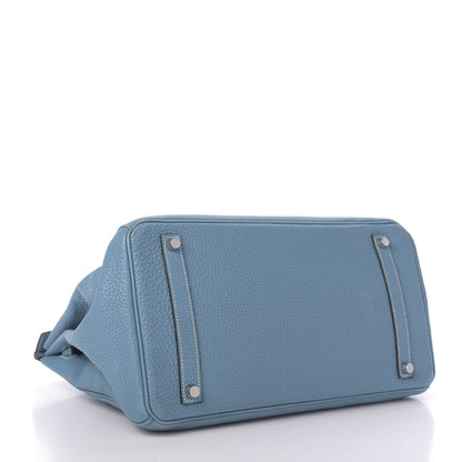 Hermes Togo Birkin 35 Blue Jean 4 of 19