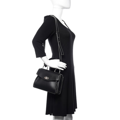 Proenza Schouler Smooth Calfskin Small Hava Top Handle Bag Black 2 of 10
