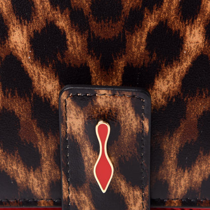 Christian Louboutin Patent Spiked Mini Paloma Wallet Leopard Black 9 of 10