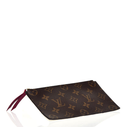 Louis Vuitton Monogram Felicie Chain Wallet Zippered Insert Fuchsia 4 of 6