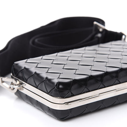 Bottega Veneta Spazzolato Intrecciato Mens Crossbody Messenger Case Black 7 of 8