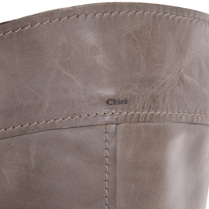 Chloe Calfskin Heloise Tall Riding Boots 40.5 Grey 11 of 17