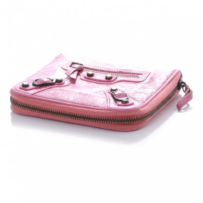 Balenciaga Chevre Motorcycle Compact Wallet Sorbet 4 of 6