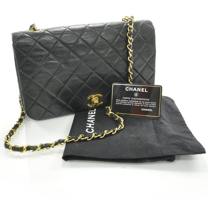 Chanel Lambskin Quilted Small Flap Black GHW 3 of 9