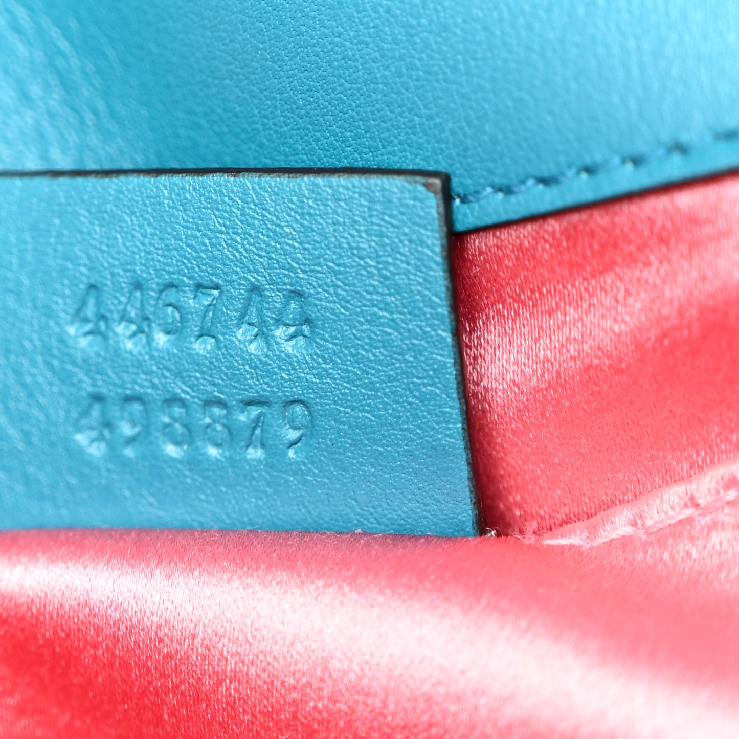 Velvet Matelasse Mini GG Marmont Shoulder Bag Pavone Cyan