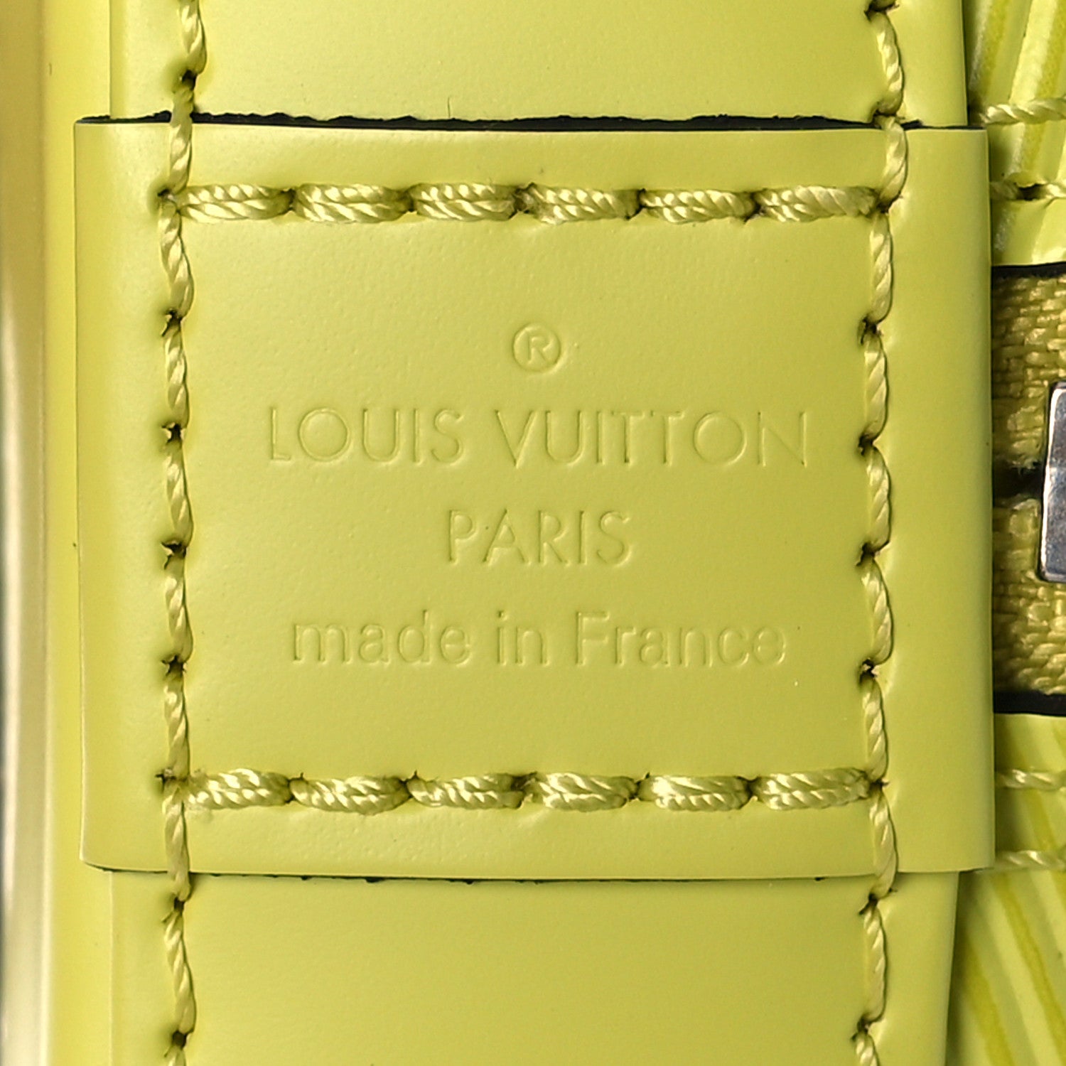 Louis Vuitton Epi Jacquard Alma BB Yellow Citron 6 of 8