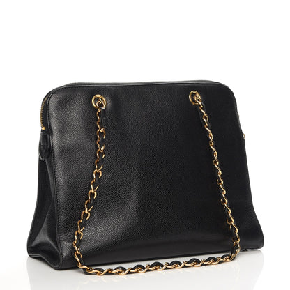 Chanel Caviar Flap Shoulder Bag Black 3 of 7