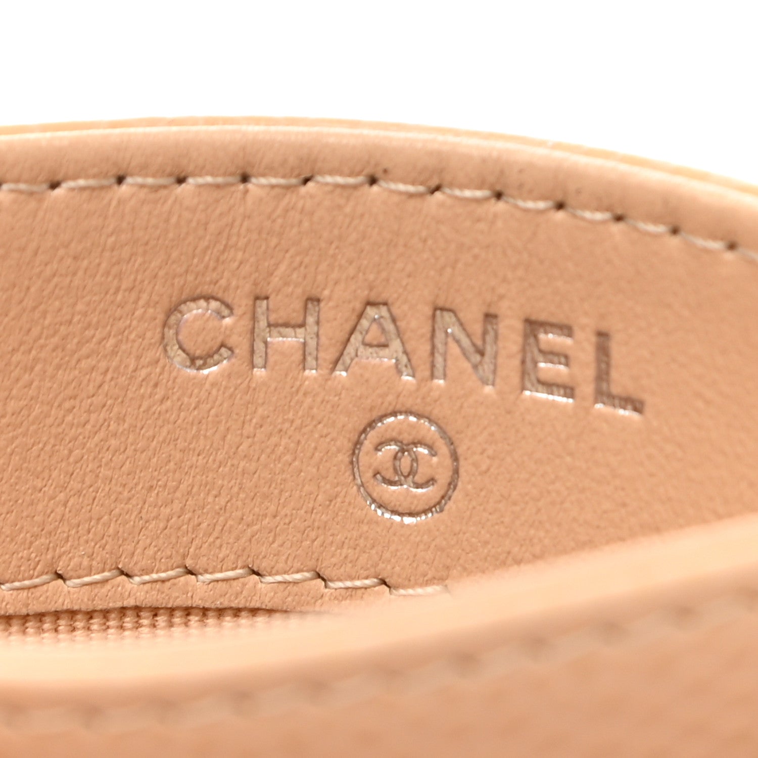 Chanel Caviar Quilted Card Holder Beige 6 of 8