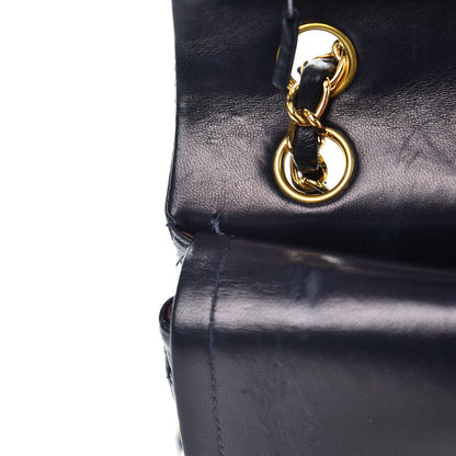 Chanel Lambskin Quilted Small Double Flap Navy 14 of 15