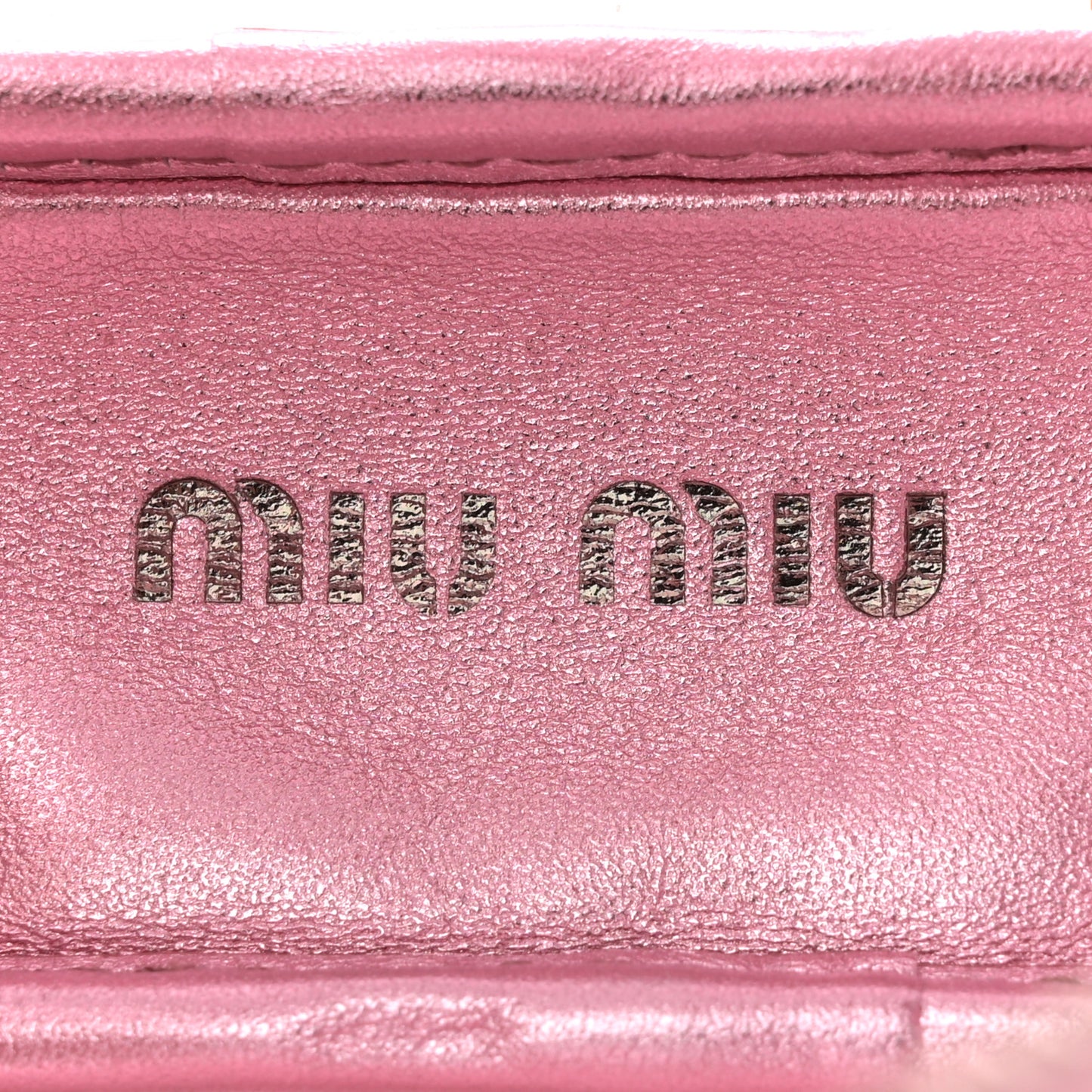 Metallic Nappa Plexi Vinyl Mini Top Handle Crossbody Rosa Mordore