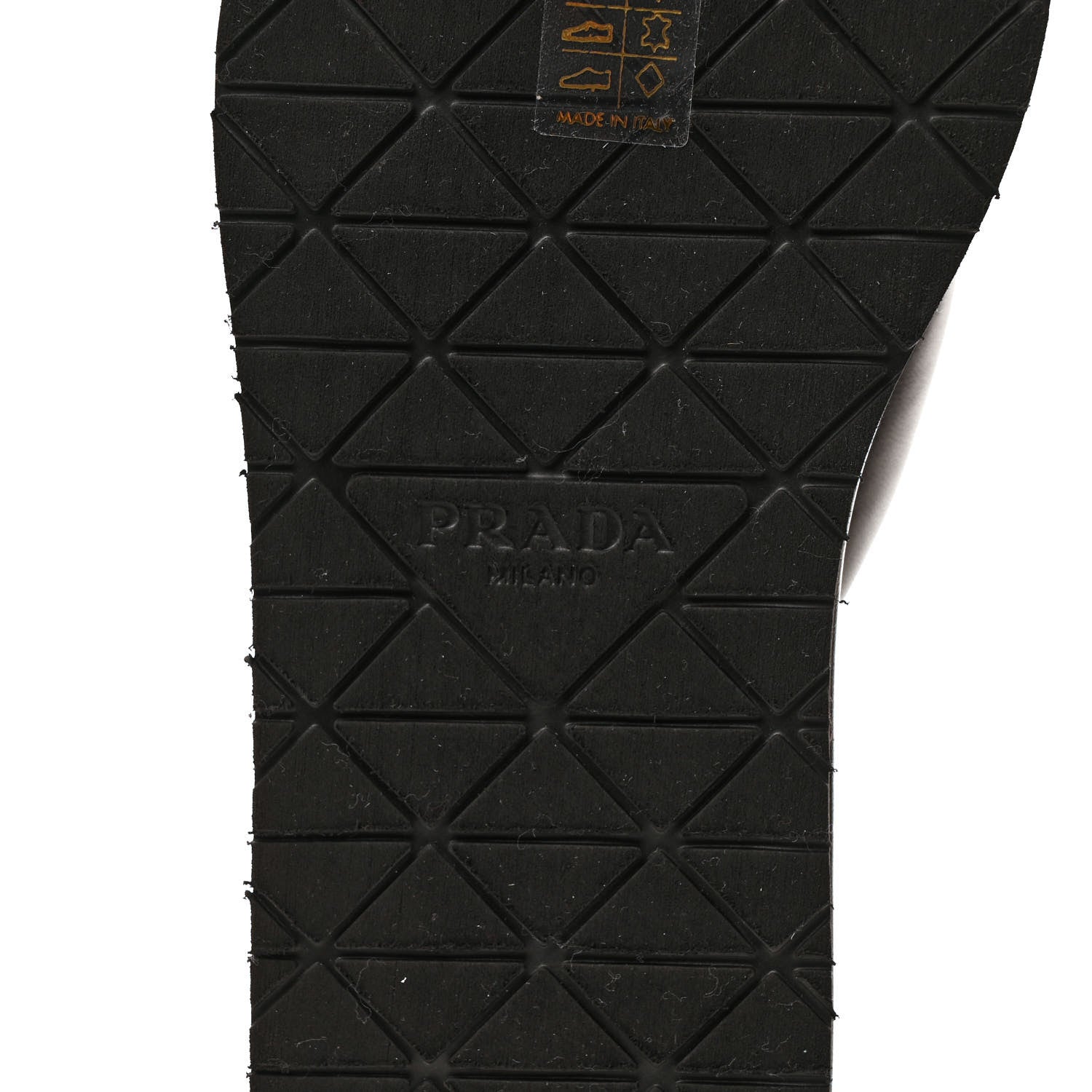 Prada Nappa Soft Padded Metal Triangle Logo 35mm Thong Sandals 40 Black 6 of 9