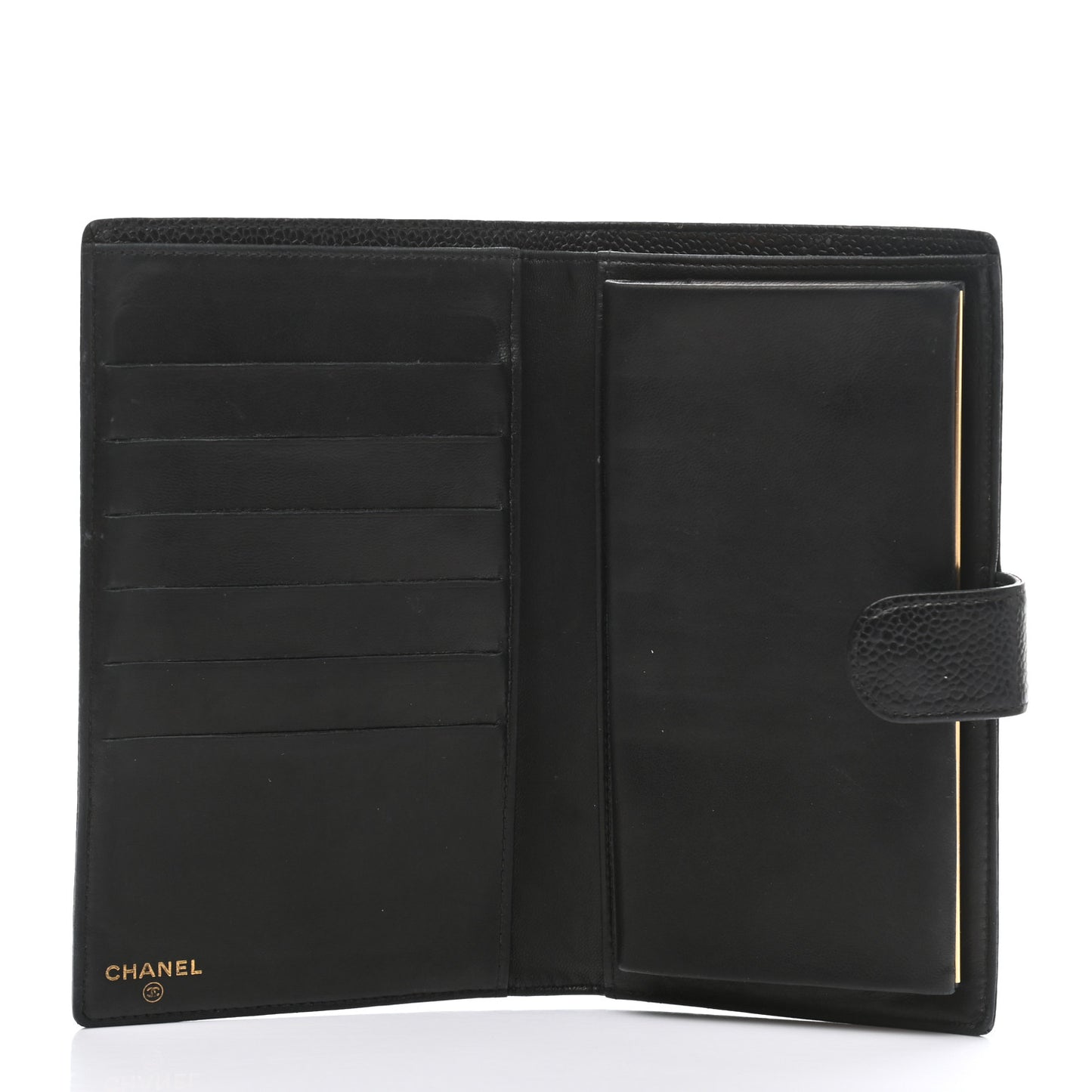 Caviar Timeless CC French Wallet Black