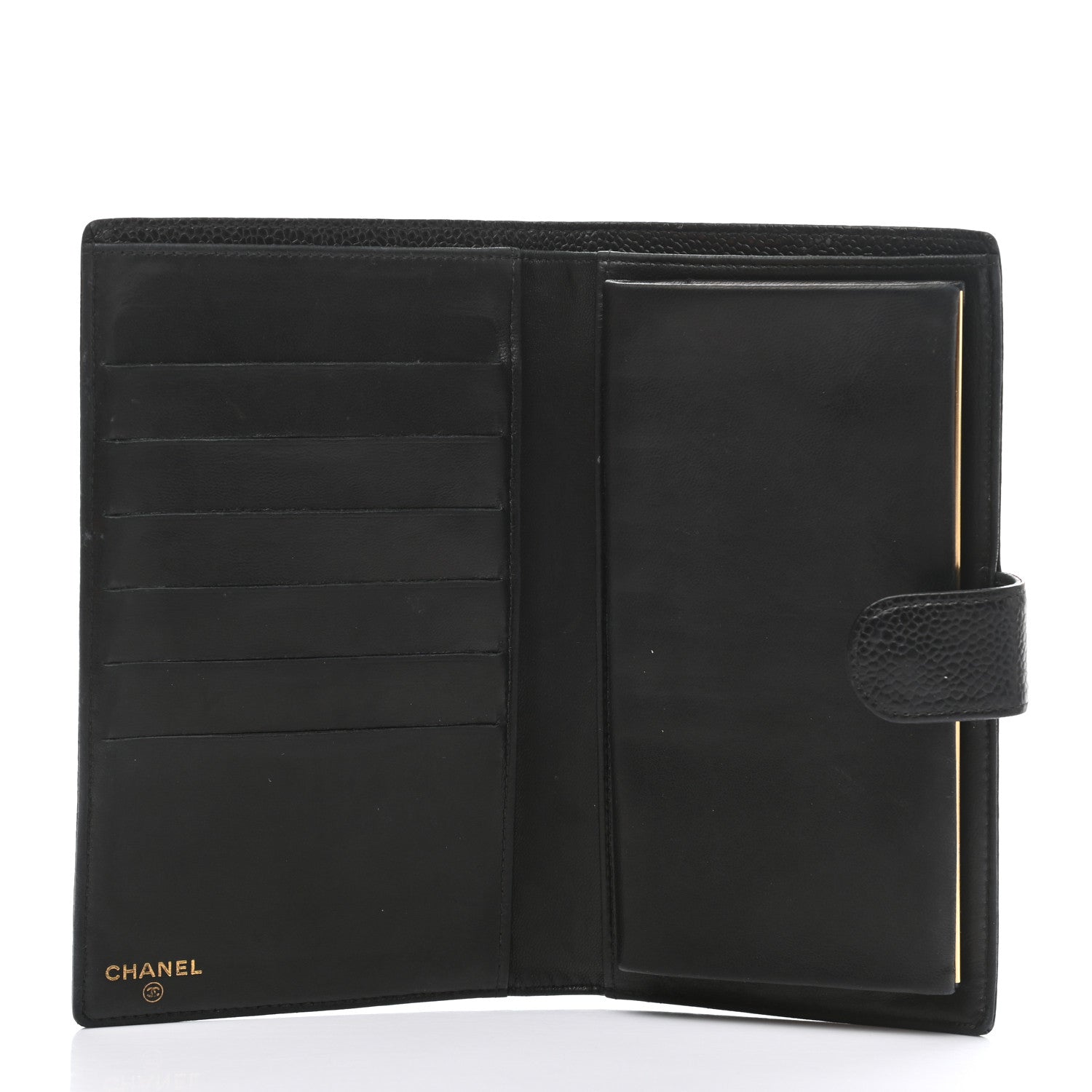 Chanel Caviar Timeless CC French Wallet Black 5 of 13