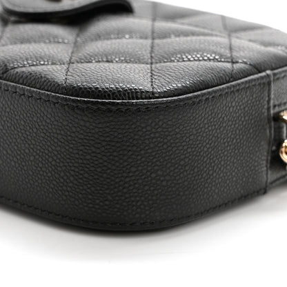 Chanel Caviar Quilted Chain Camera Bag Black 10 of 12