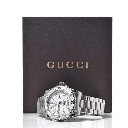 Gucci Stainless Steel 40mm Dive Quartz Watch White 8 of 8