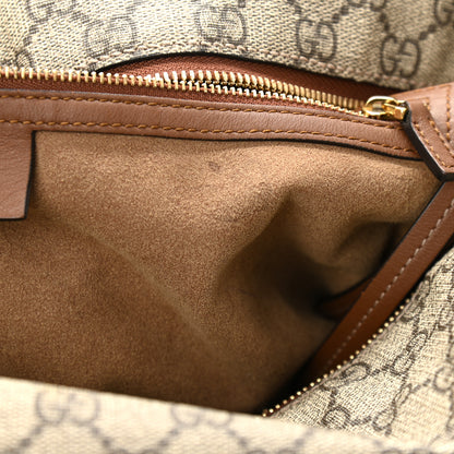 Gucci GG Supreme Monogram Large Linea A Hobo Light Brown 11 of 11