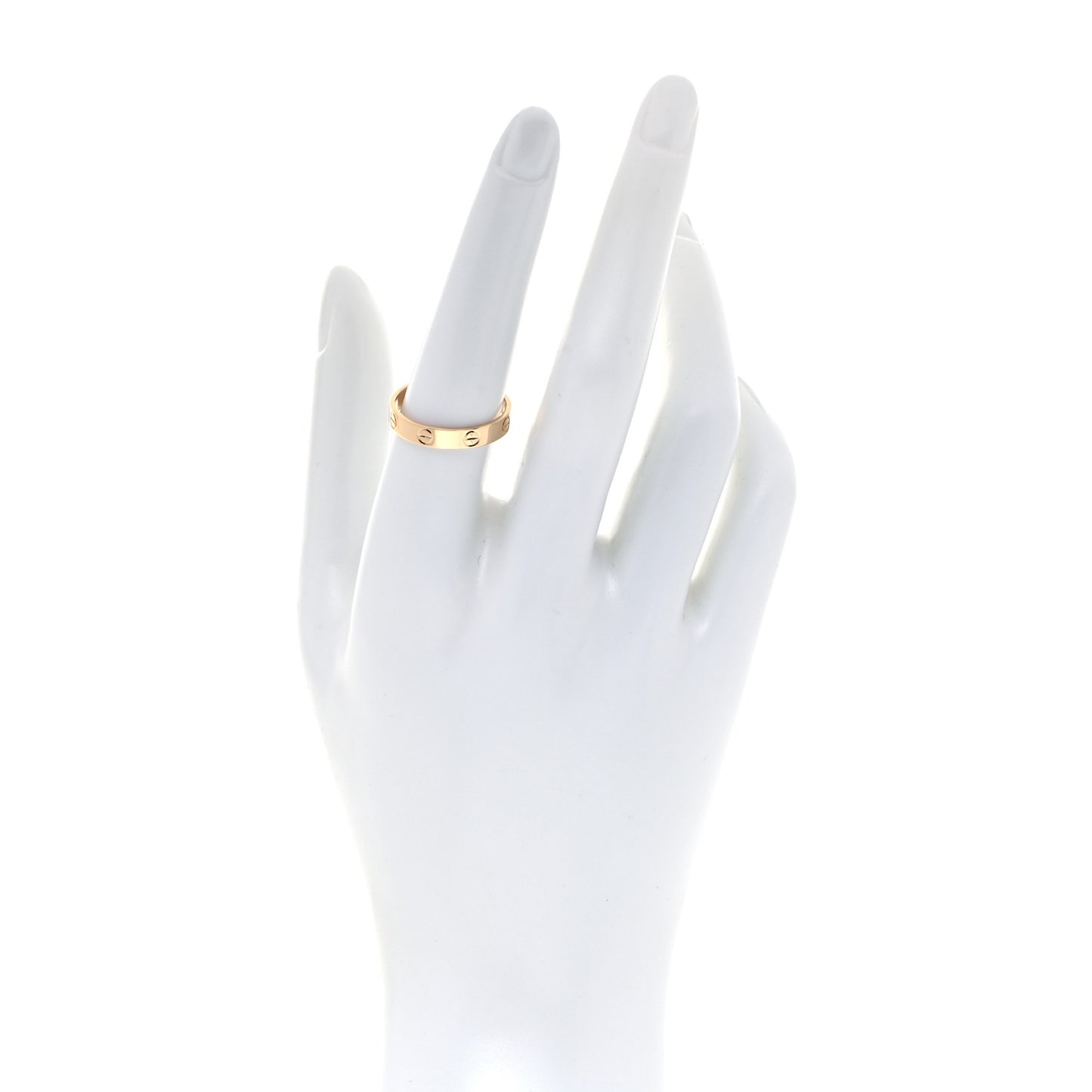 18K Yellow Gold 3.5mm LOVE Wedding Band Ring 56 7.5