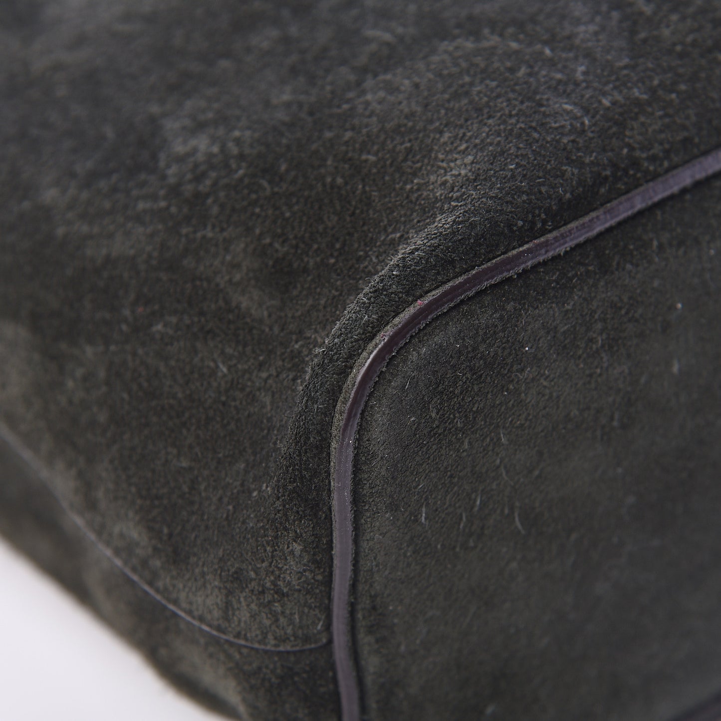 Suede Small Soft Cube Satchel Forest