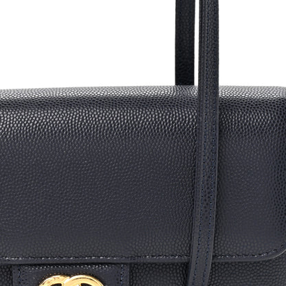 Chanel Shiny Caviar Mini Preppy Coco Shoulder Bag Dark Blue 8 of 11