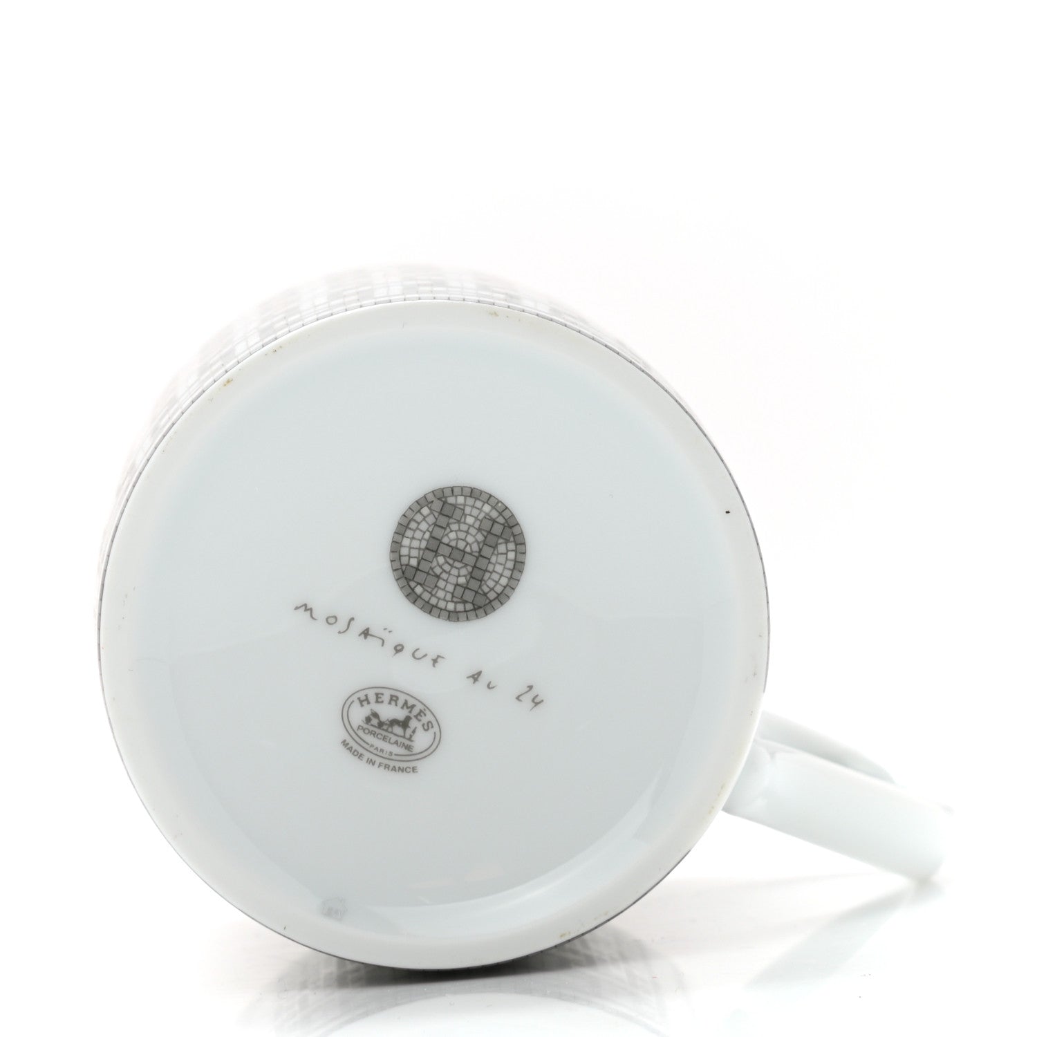 Hermes Porcelain Mosaique au 24 Mug Platinum 5 of 6