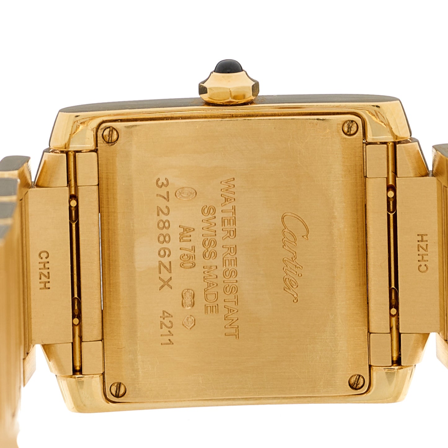 18K Yellow Gold 25mm Tank Francaise Quartz Watch