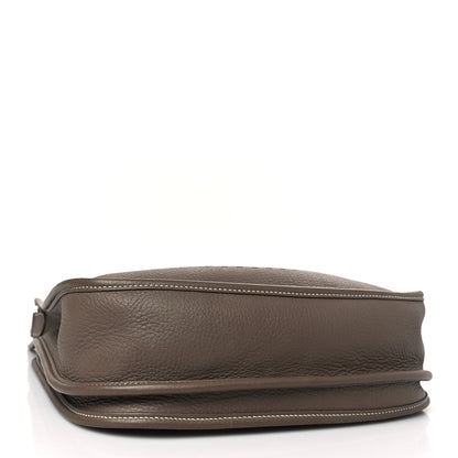 Hermes Taurillon Clemence Evelyne III PM Etoupe 5 of 10