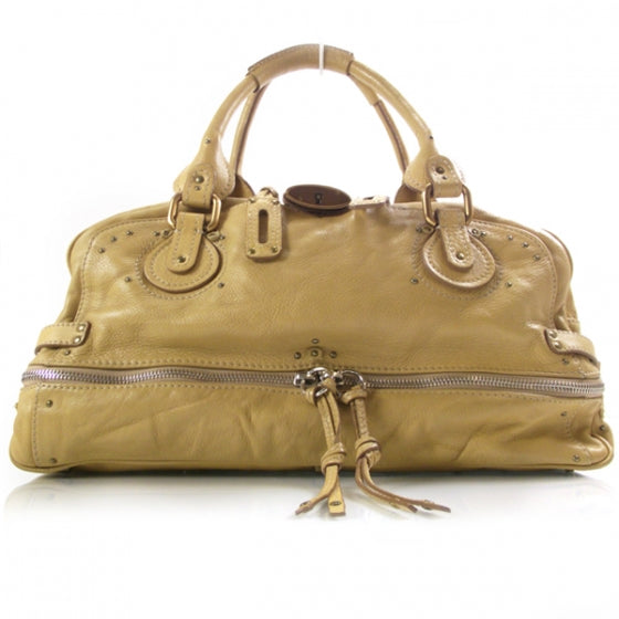 Chloe Leather Paddington Double Zipped Bowler Yellow 1 of 18