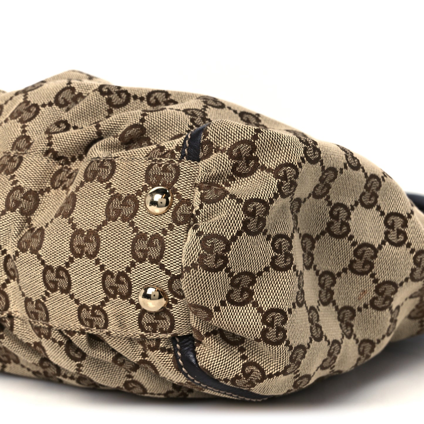 Monogram D Gold Tote Dark Brown