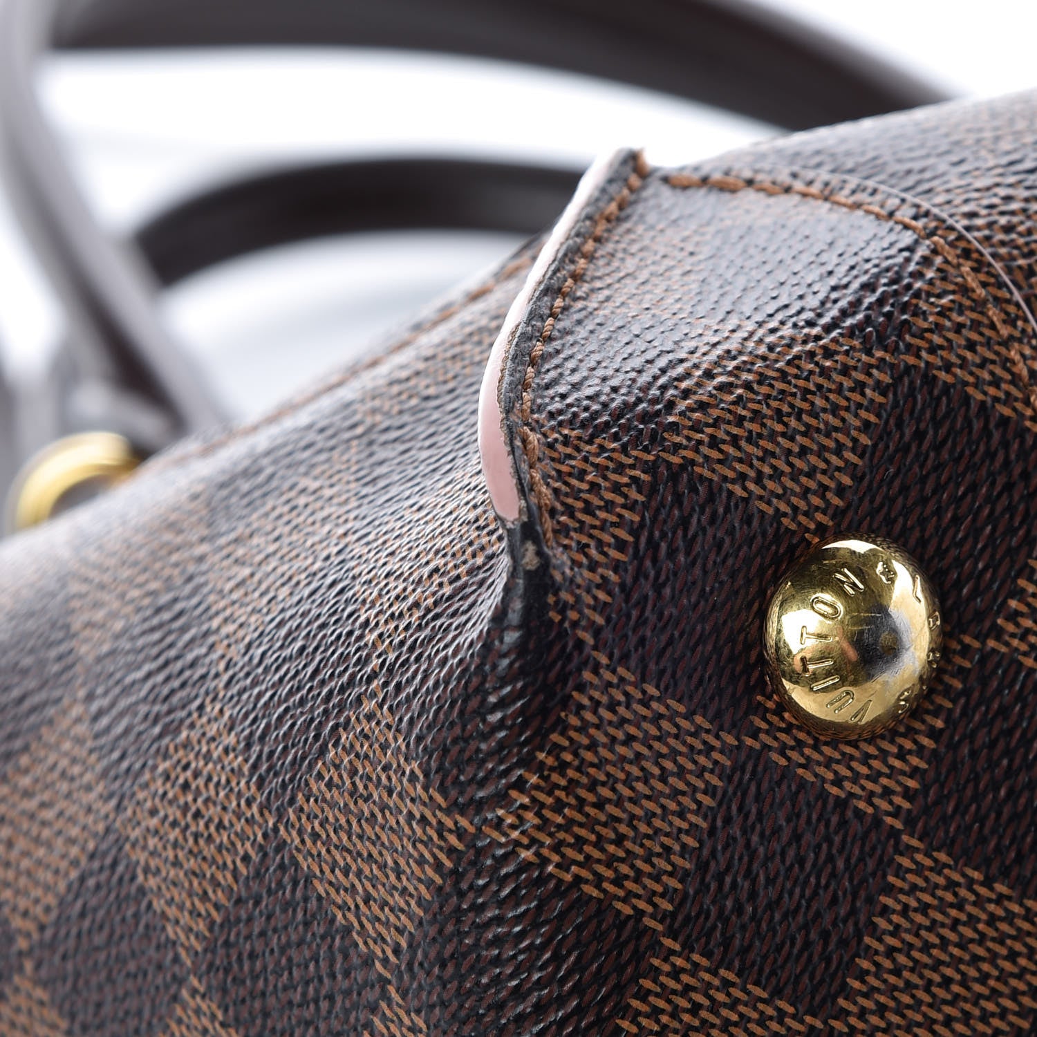 Louis Vuitton Damier Ebene Caissa Tote PM Rose Ballerine 9 of 12