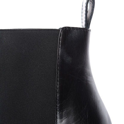 Chanel Calfskin Chain Around Elastic Boots 39 Black 9 of 11