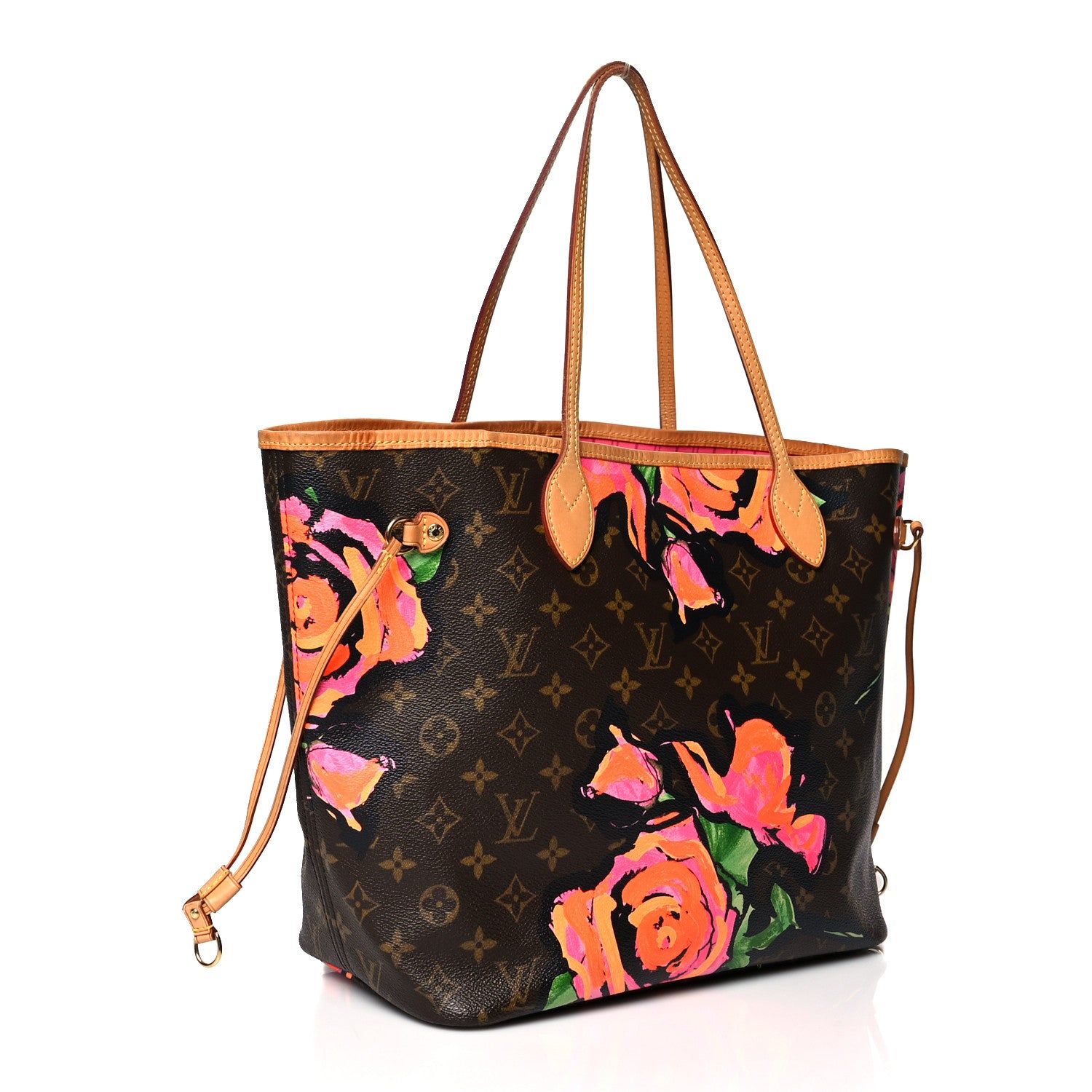Louis Vuitton Monogram Roses Neverfull MM 3 of 10