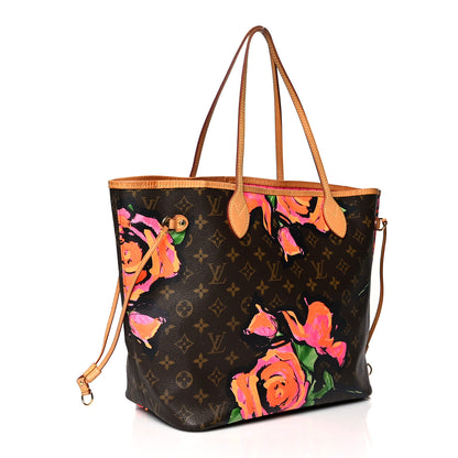Louis Vuitton Monogram Roses Neverfull MM 3 of 10