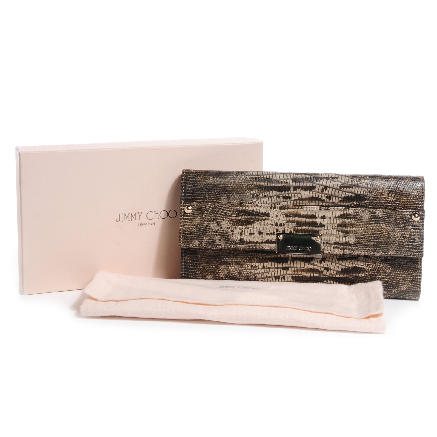 Lizard Embossed Reese Clutch