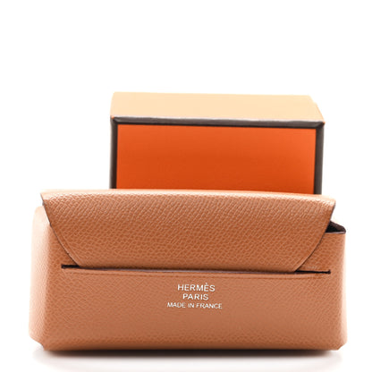 Hermes Grained Madame Calfskin Lipstick Case with Mirror Gold 8 of 8