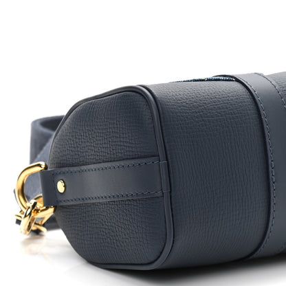 Louis Vuitton Taurillon Monogram Denim Drip Keepall XS Blue 8 of 9