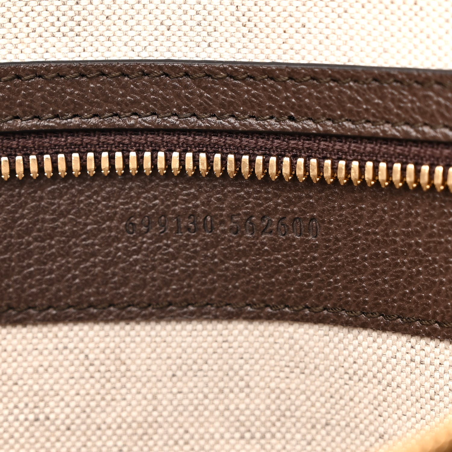 Gucci Monogram Jumbo GG Textured Dollar Calfskin Web Wristlet Messenger Bag Camel Ebony New Acero 7 of 11