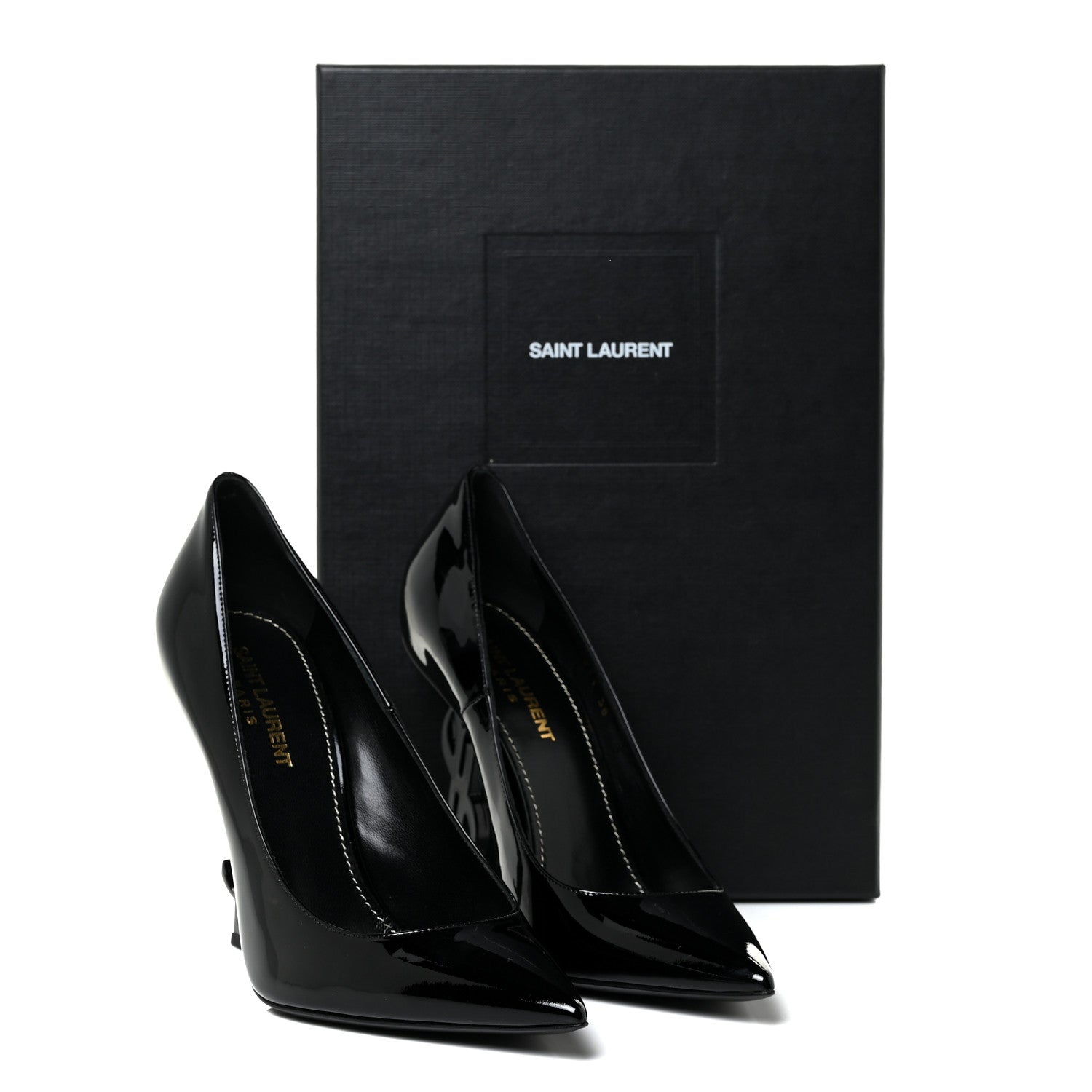 Saint Laurent Patent Opyum 110 Pumps 38 Black 16 of 16
