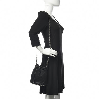 Stella McCartney Shaggy Deer Small Falabella Bucket Bag Black 2 of 12